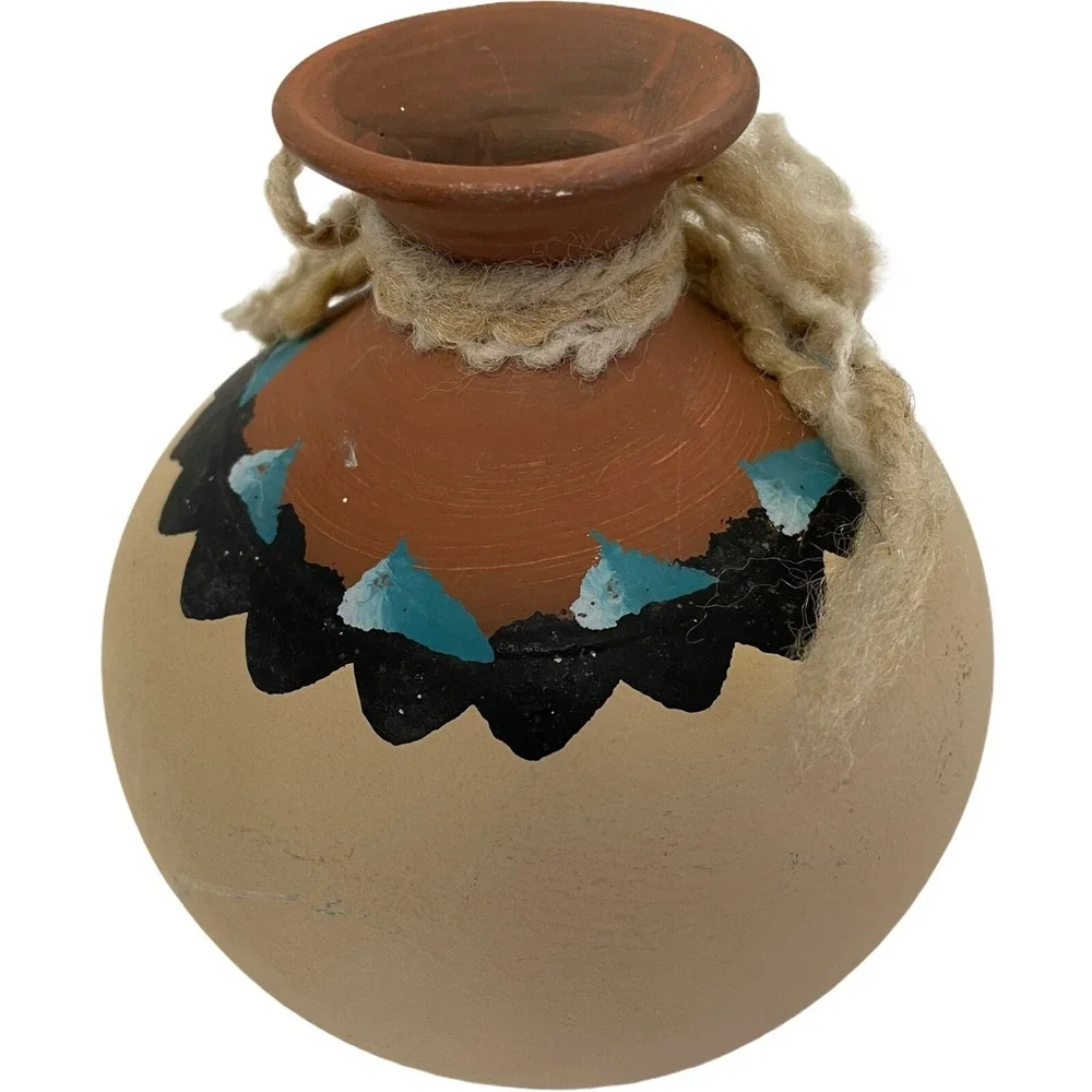 Earthtone Originals Weed Pot Vase Small Beige Terracotta Excellent Southwestern